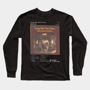 Crosby, Stills, Nash & Young - Deja Vu Tracklist Album Long Sleeve T-Shirt